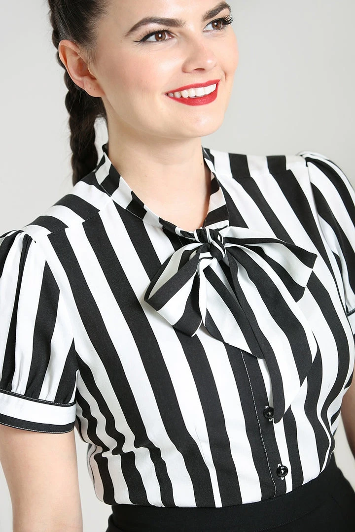 Ladies Hell Bunny Juno Blouse 5 Ladies Hell Bunny Juno Blouse