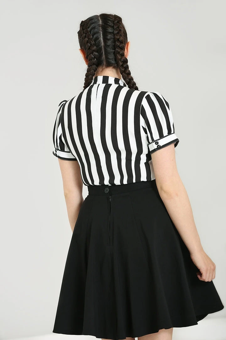 Ladies Hell Bunny Juno Blouse 6 Ladies Hell Bunny Juno Blouse