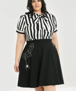 Ladies Hell Bunny Juno Blouse 20 Ladies Hell Bunny Juno Blouse