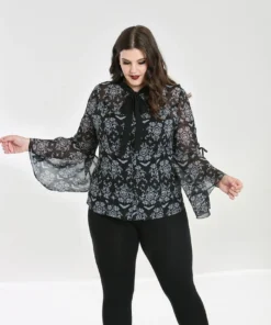 Hell Bunny Lost Whispers Blouse