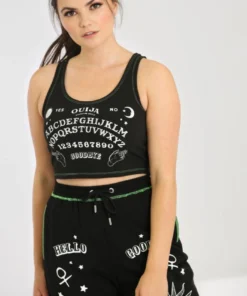 Ladies Hell Bunny Hell Bunny Ouija Crop Top