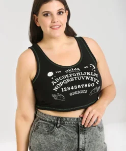 Ladies Hell Bunny Hell Bunny Ouija Crop Top