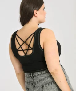 Ladies Hell Bunny Hell Bunny Ouija Crop Top