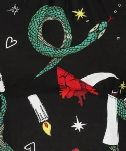 Hell Bunny Good Fortune Crop Top Ladies