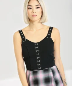 Hell Bunny Tabitha Crop Top Ladies 10 Hell Bunny Tabitha Crop Top Ladies