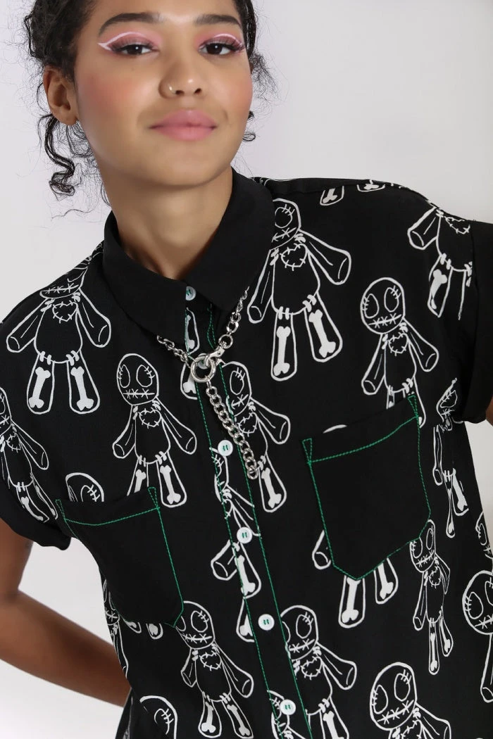 Hell Bunny Voodoo Shirt Ladies 5 Hell Bunny Voodoo Shirt Ladies