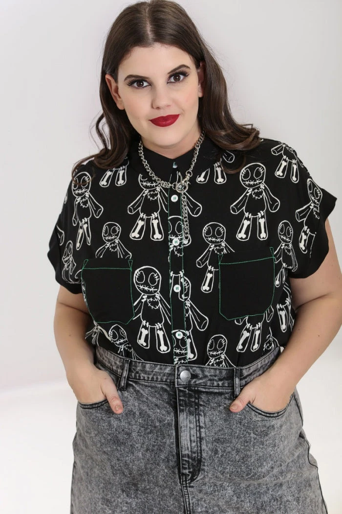 Hell Bunny Voodoo Shirt Ladies 4 Hell Bunny Voodoo Shirt Ladies