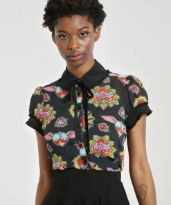Ladies Hell Bunny Amias Blouse