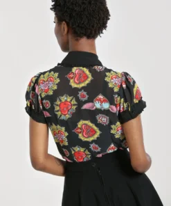 Ladies Hell Bunny Amias Blouse 9 Ladies Hell Bunny Amias Blouse