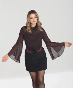 New Arrivals Hell Bunny Clarice Blouse 16 New Arrivals Hell Bunny Clarice Blouse