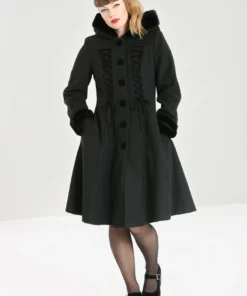 Hell Bunny Amaya Coat Black