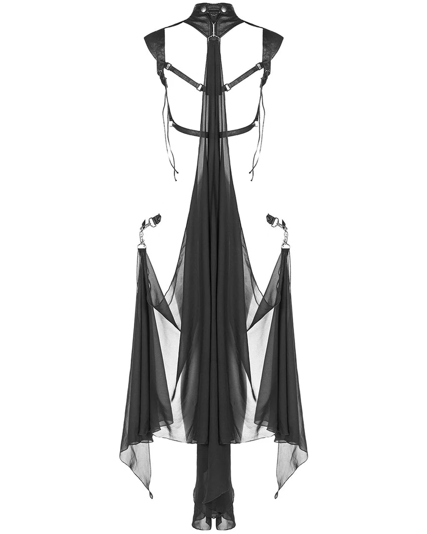 Punk Rave Maiden Harness With Detachable Cape 4 Punk Rave Maiden Harness With Detachable Cape