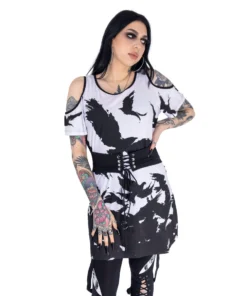 Innocent Night Of The Crow Top Ladies