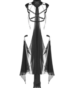 Punk Rave Maiden Harness With Detachable Cape