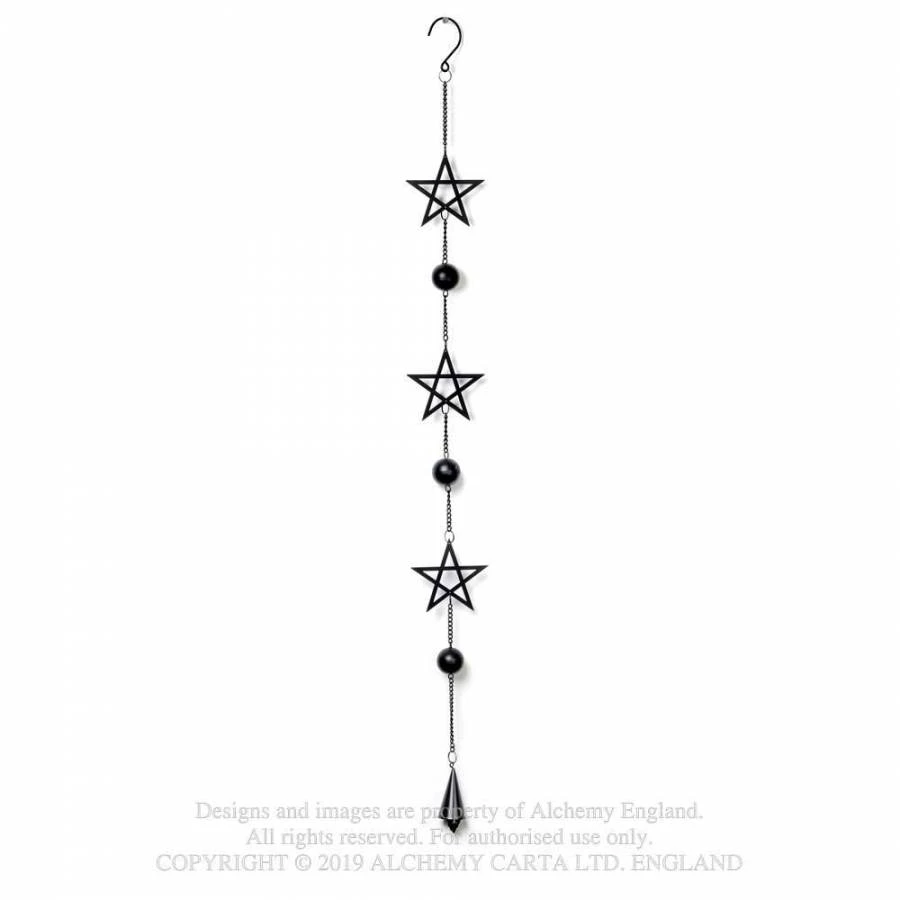 Alchemy Gothic Pentagram Hanging Decoration Homeware 4 Alchemy Gothic Pentagram Hanging Decoration Homeware