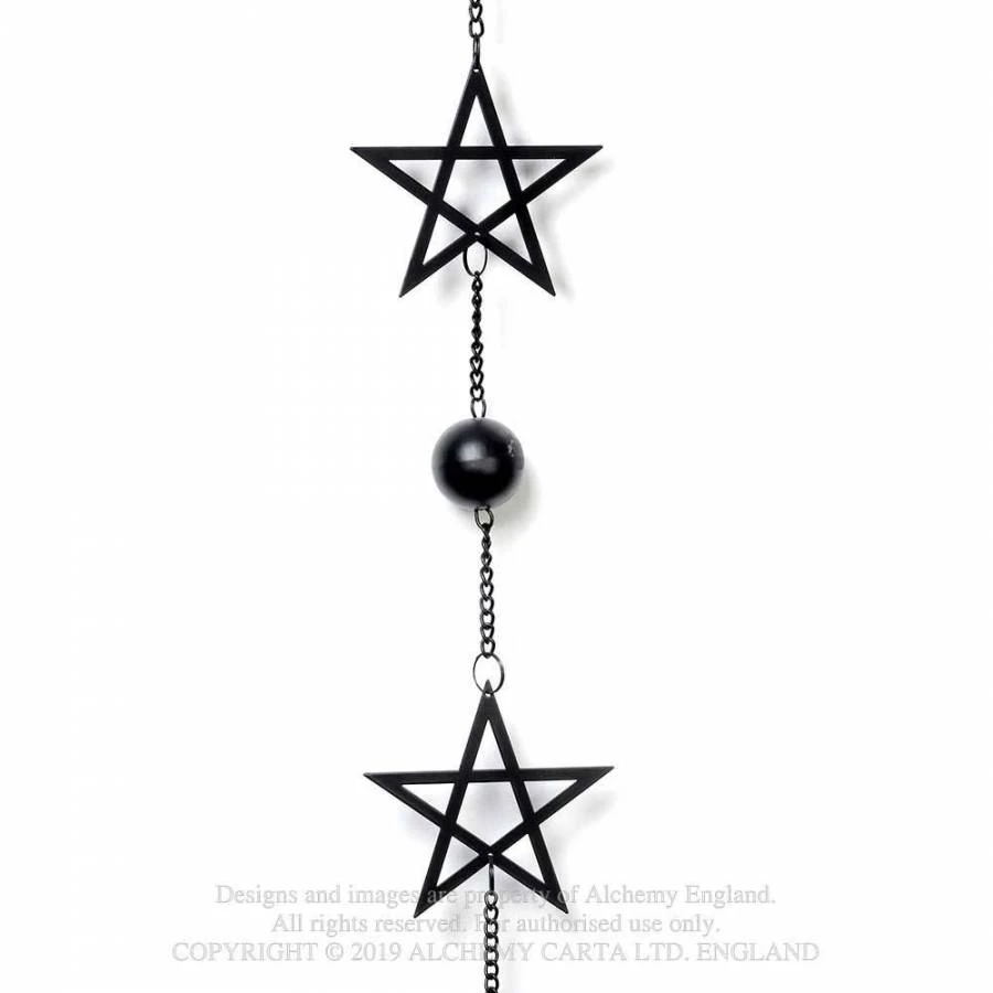 Alchemy Gothic Pentagram Hanging Decoration Homeware 3 Alchemy Gothic Pentagram Hanging Decoration Homeware