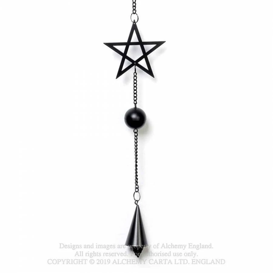 Alchemy Gothic Pentagram Hanging Decoration Homeware 5 Alchemy Gothic Pentagram Hanging Decoration Homeware
