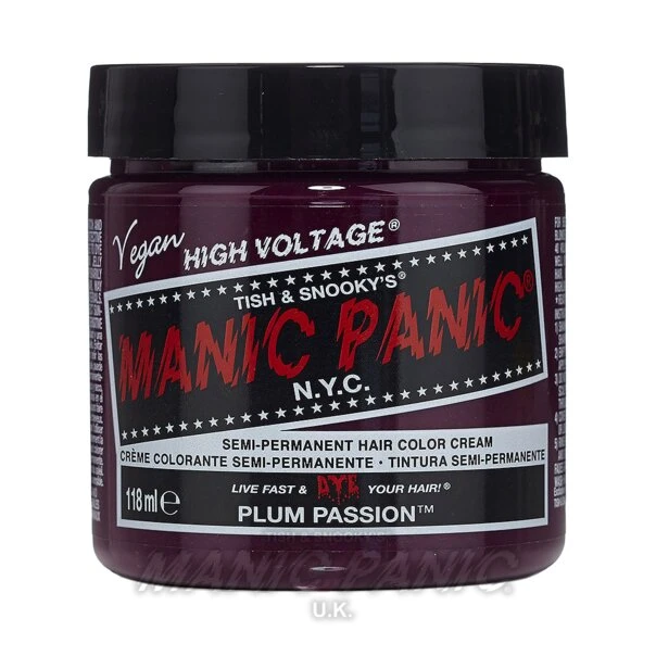 Manic Panic Classic Cream Hair Colour - Plum Passion 6 Manic Panic Classic Cream Hair Colour - Plum Passion