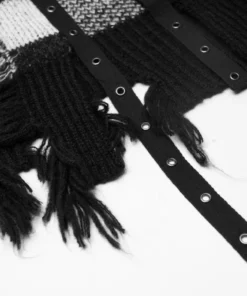 Punk Rave Kaz Distressed Jumper - White