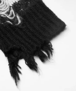 Punk Rave Kaz Distressed Jumper - White