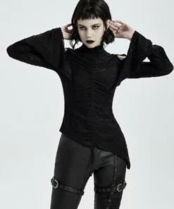 Ladies Punk Rave Raelynn Asymmetric Top