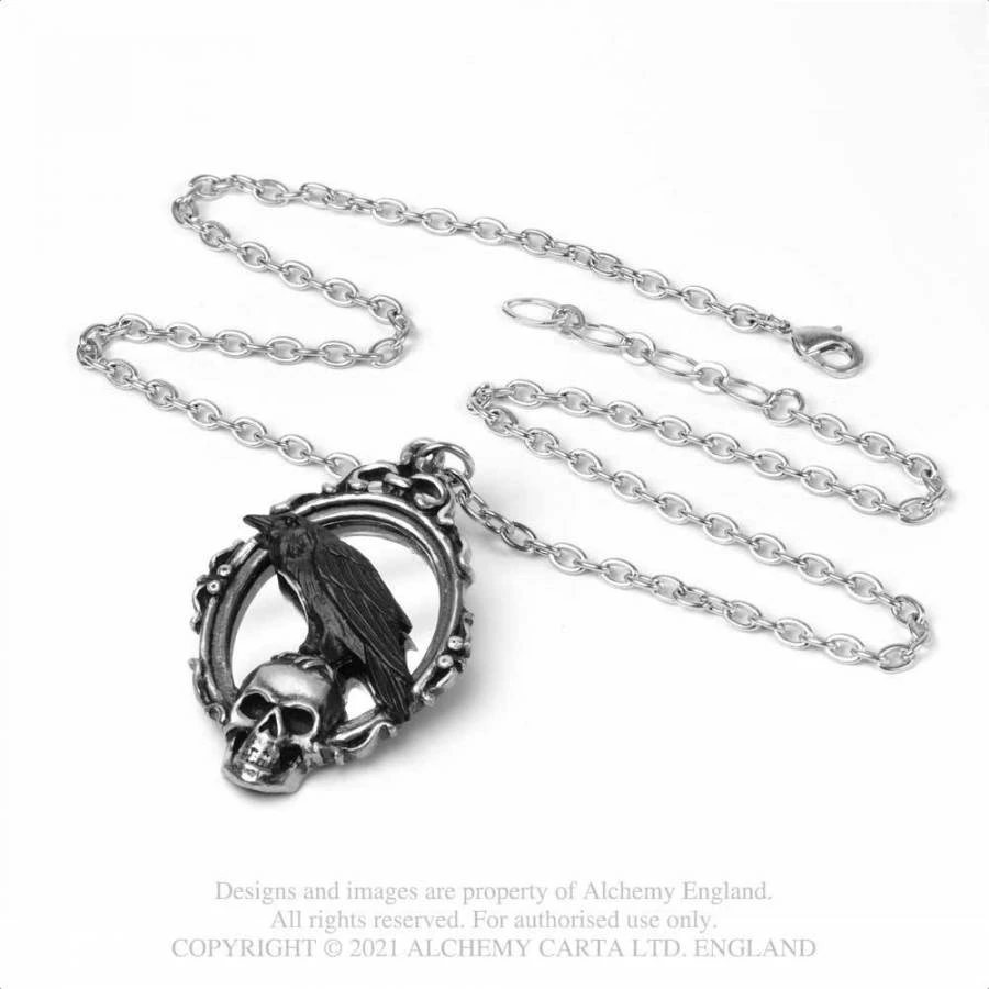 Alchemy Gothic Reflections Of Poe Pendant 4 Alchemy Gothic Reflections Of Poe Pendant