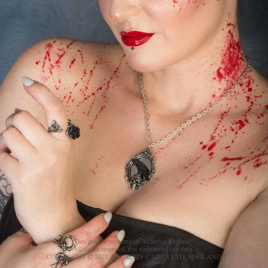 Alchemy Gothic Reflections Of Poe Pendant 6 Alchemy Gothic Reflections Of Poe Pendant