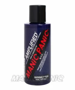 Amplified Manic Panic Semi Permanent Hair Colour EU Formula - Rockabilly Blue Hair Dye