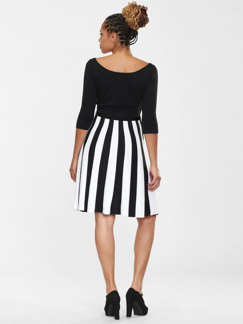 Collectif Serena Knitted Striped Dress Ladies 5 Collectif Serena Knitted Striped Dress Ladies