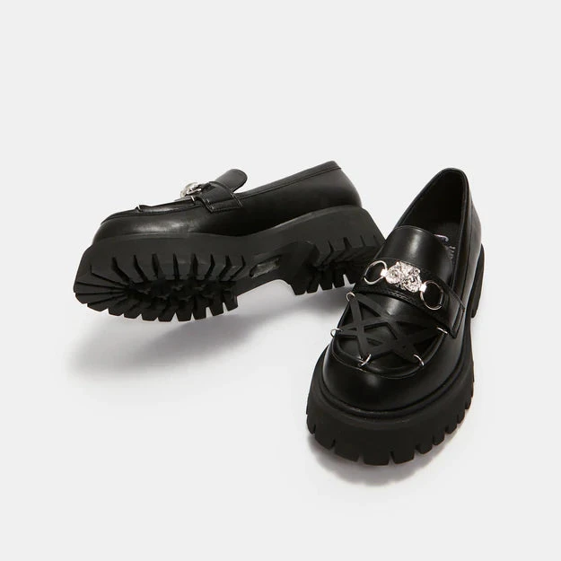 Koi Footwear Ladies Koi Silent Dusk Owl Pentagram Loafers 5 Koi Footwear Ladies Koi Silent Dusk Owl Pentagram Loafers