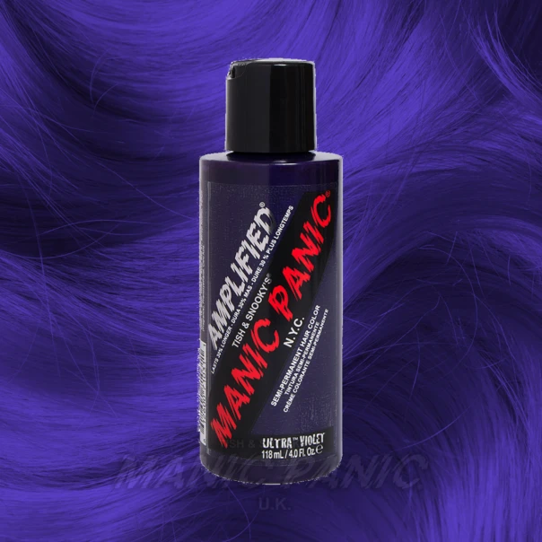 Amplified Manic Panic Semi Permanent Hair Colour EU Formula - Ultra Violet 3 Amplified Manic Panic Semi Permanent Hair Colour EU Formula - Ultra Violet