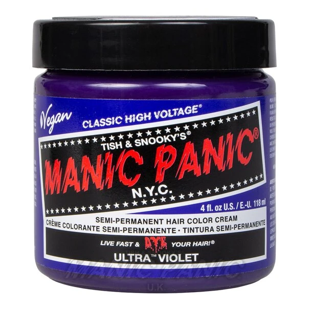 Manic Panic Classic Cream Hair Colour - Ultra Violet Hair Dye 9 Manic Panic Classic Cream Hair Colour - Ultra Violet Hair Dye