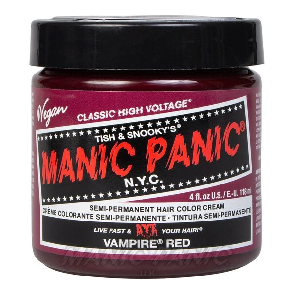 Manic Panic Classic Cream Hair Colour - Vampire Red 8 Manic Panic Classic Cream Hair Colour - Vampire Red