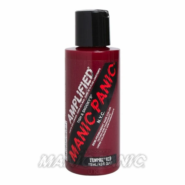Amplified Manic Panic Semi Permanent Hair Colour EU Formula - Vampire Red 6 Amplified Manic Panic Semi Permanent Hair Colour EU Formula - Vampire Red