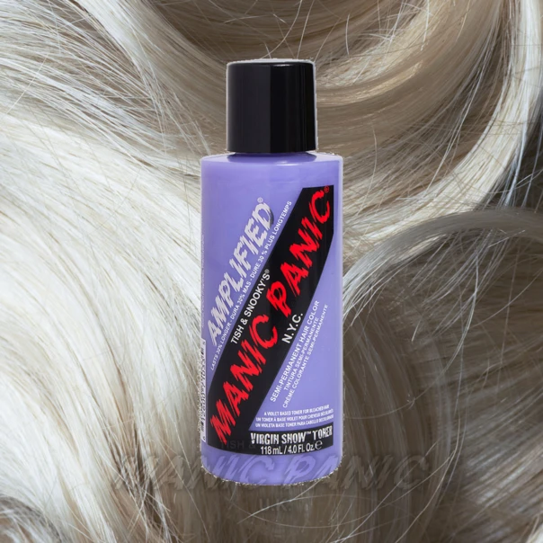 Hair Dye Amplified Manic Panic Semi Permanent Hair Colour EU Formula - Virgin Snow 3 Hair Dye Amplified Manic Panic Semi Permanent Hair Colour EU Formula - Virgin Snow