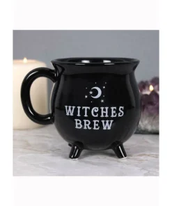 Gothic Gifts Witches Brew Cauldron Mug Homeware
